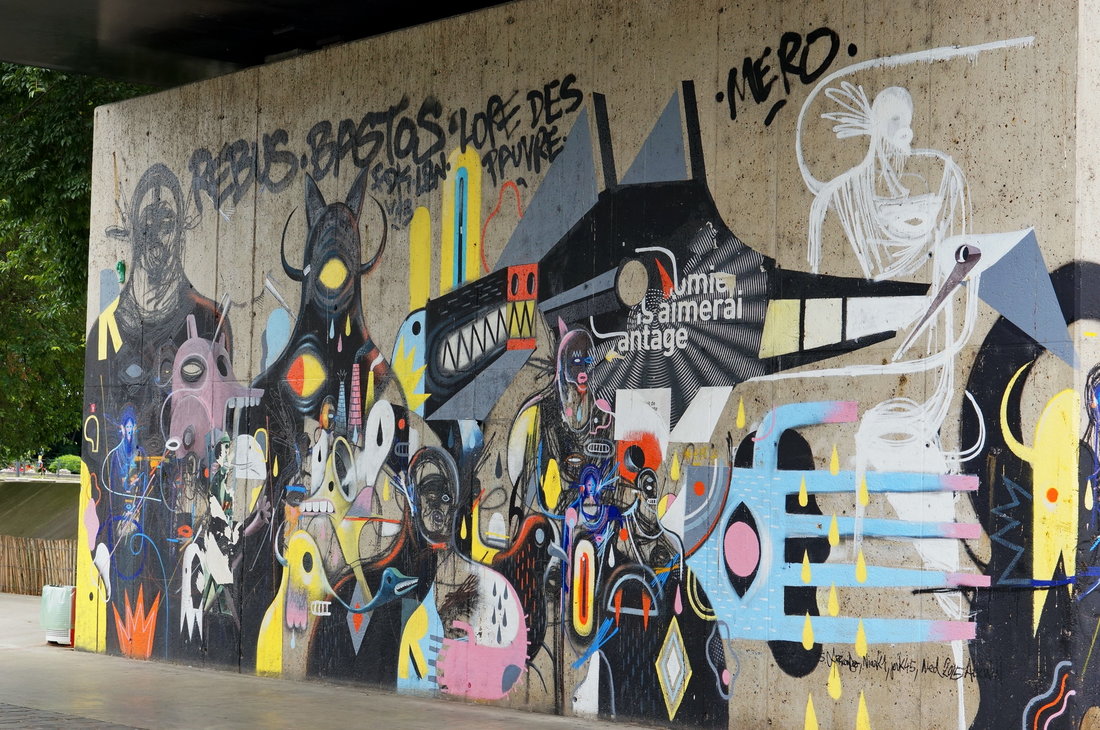 street art avenue, street art, saint-denis, Rébus, bastos