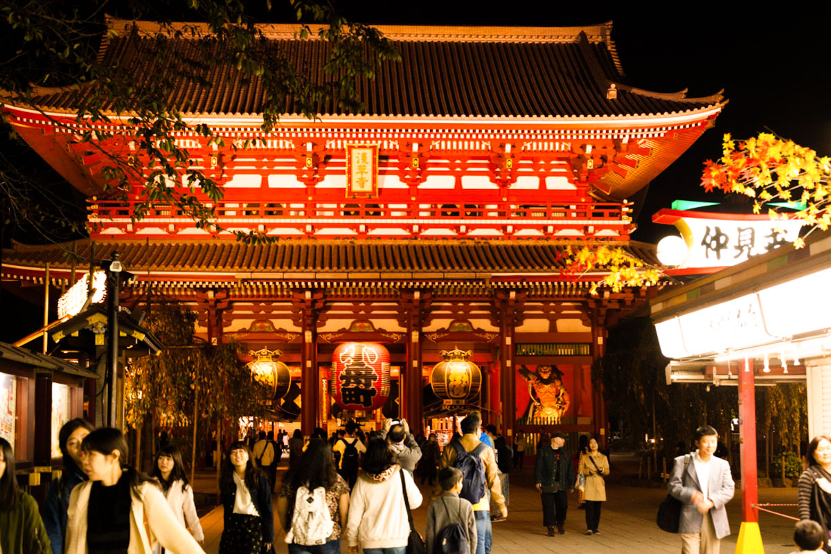asakusa, tokyo by night, tokyo nuit, tokyo city guide, senso-ji, temple senso-ji