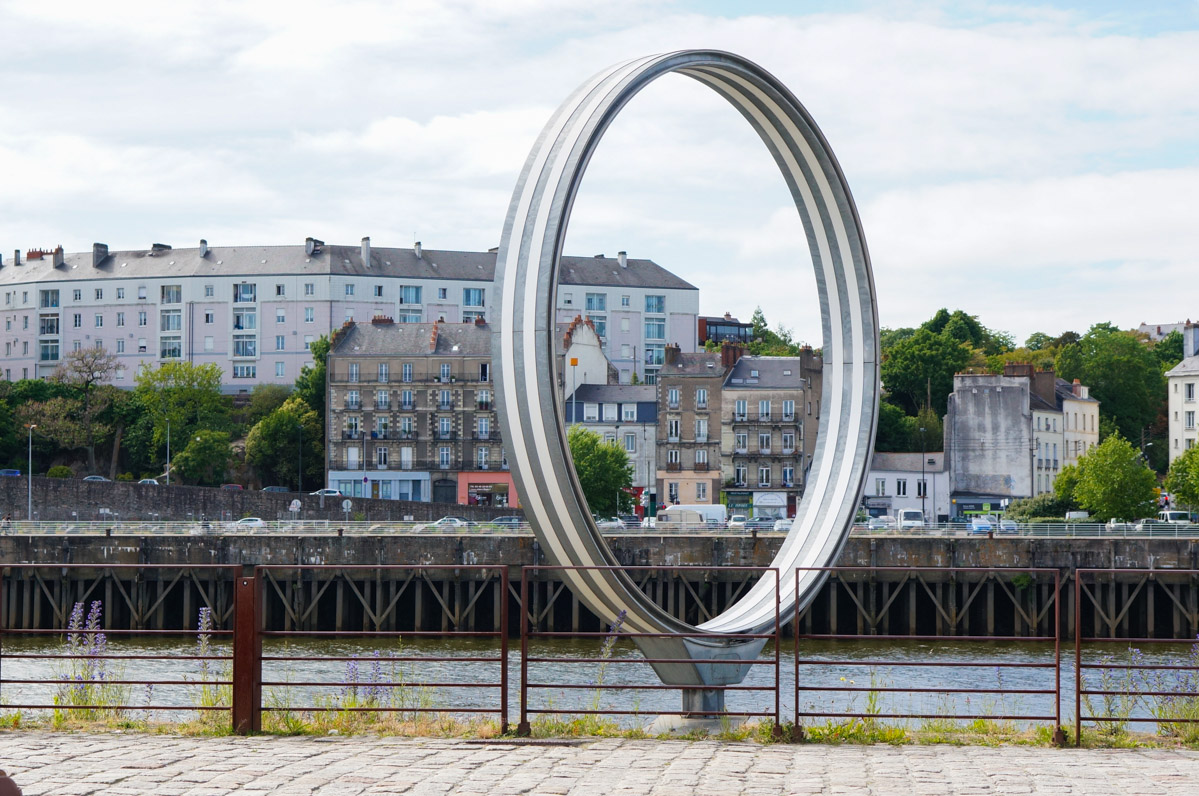 anneaux daniel buren, estuaire, art contemporain, quai des antilles