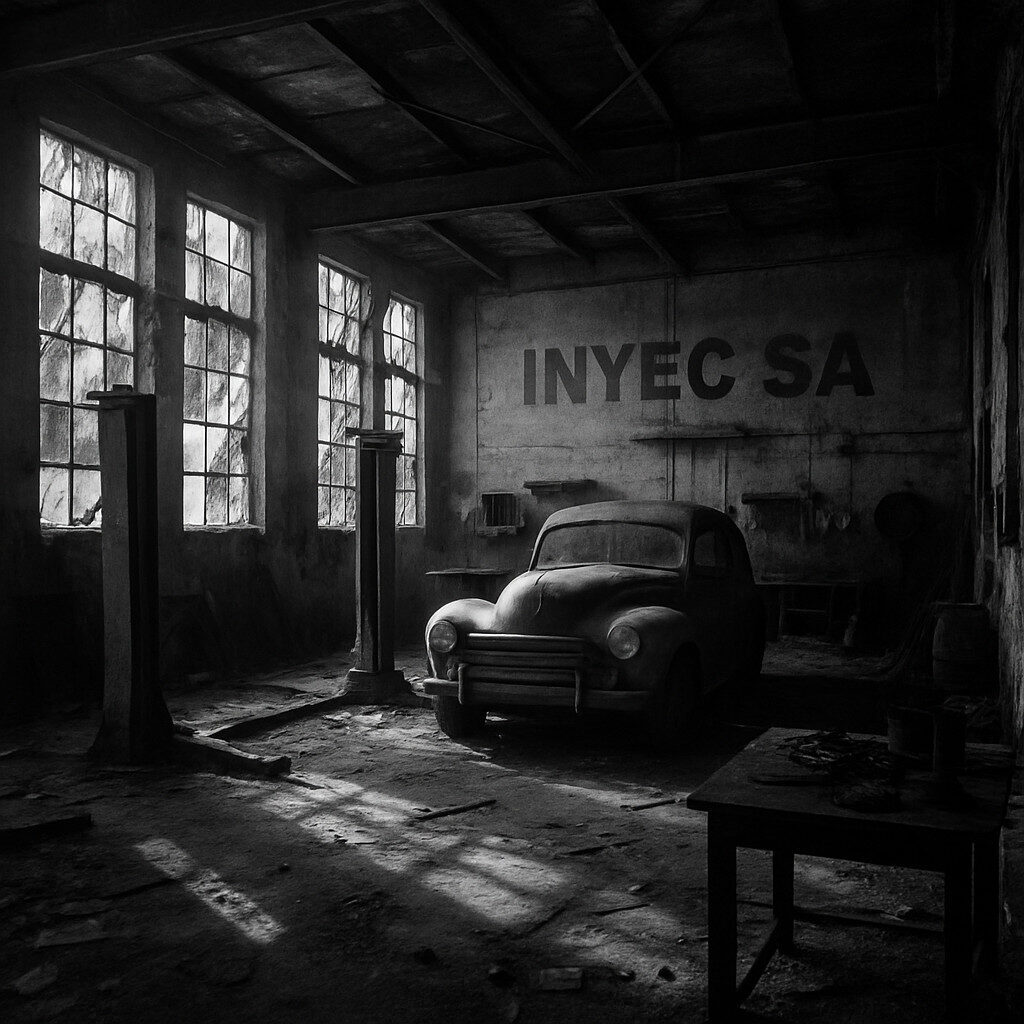 plongez dans l'univers myst&eacute;rieux d'inyecsa, un atelier automobile laiss&eacute; &agrave; l'abandon. d&eacute;couvrez son histoire fascinante, ses machines oubli&eacute;es et l'atmosph&egrave;re unique qui s'en d&eacute;gage. un voyage captivant au c&oelig;ur du d&eacute;sert d'innovation et de nostalgie.