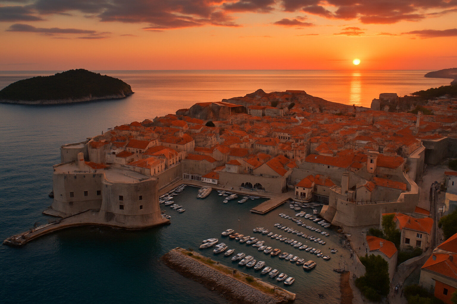 d&eacute;couvrez dubrovnik, la perle de la croatie, c&eacute;l&egrave;bre pour ses remparts majestueux, ses ruelles pittoresques et son riche patrimoine culturel. laissez-vous envo&ucirc;ter par ses paysages &agrave; couper le souffle et son ambiance m&eacute;diterran&eacute;enne unique.