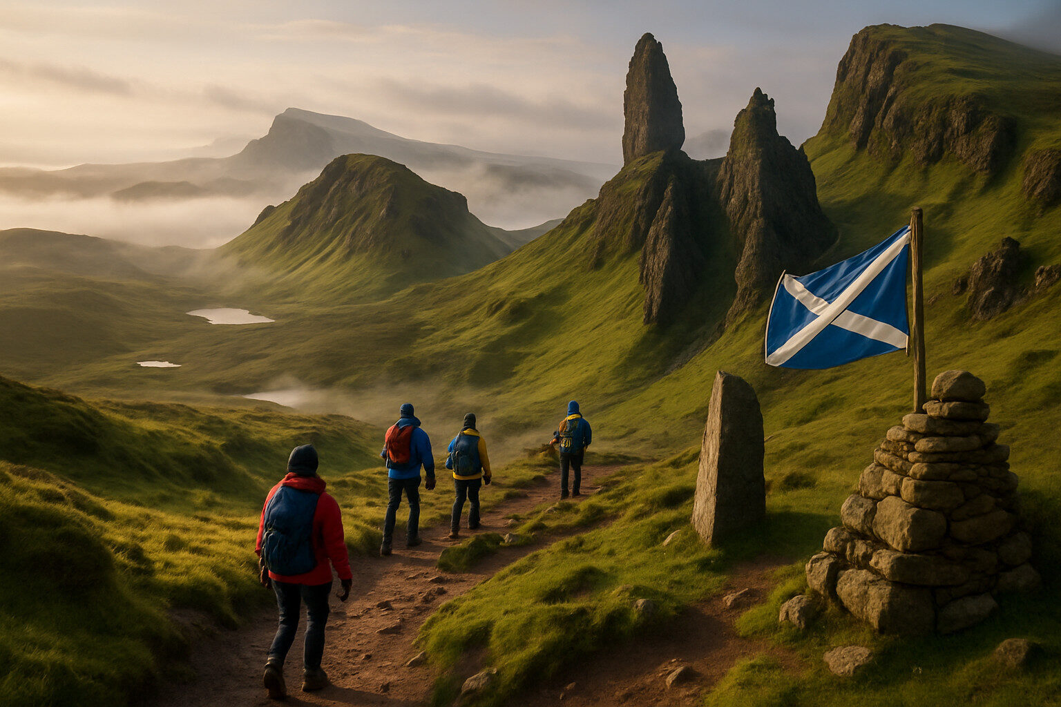 découvrez notre coup de cœur écossais avec une randonnée inoubliable dans les quiraing. explorez des paysages à couper le souffle, des formations rocheuses impressionnantes et une nature préservée au cœur de l'île de skye. préparez-vous à vivre une expérience authentique au contact de la beauté sauvage écossaise.