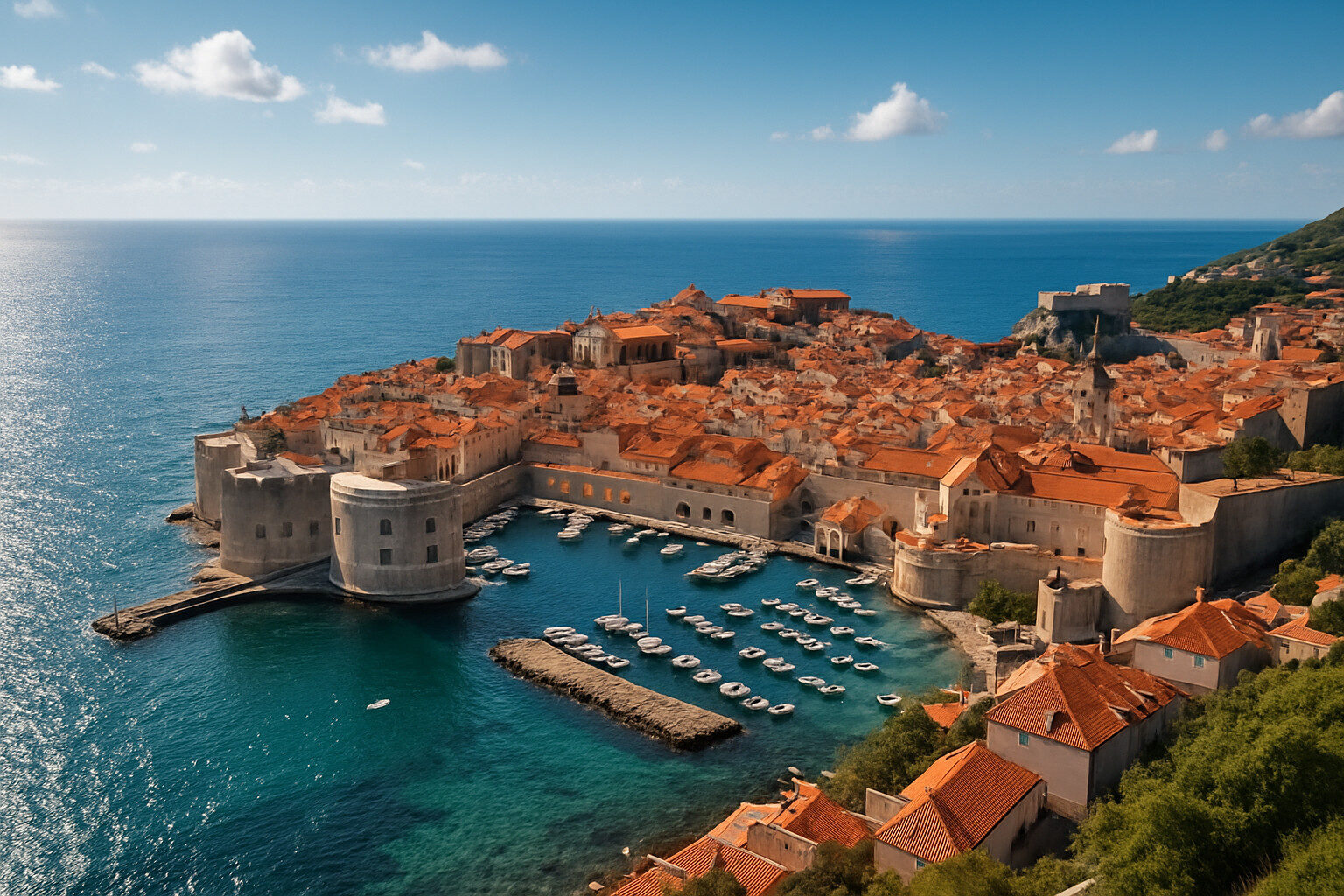 découvrez la beauté époustouflante de dubrovnik depuis les hauteurs et embarquez pour une aventure inoubliable vers l'île de lokrum, un véritable joyau de la croatie. profitez des paysages à couper le souffle, d'une nature préservée et d'une immersion dans l'histoire fascinante de cette région méditerranéenne.