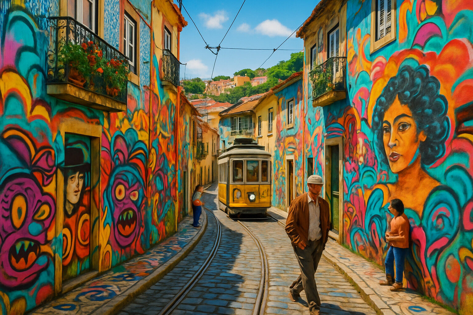 découvrez l'univers dynamique du street art à lisbonne, une ville où chaque mur raconte une histoire unique. explorez les œuvres de talentueux artistes urbains et profitez d'un voyage visuel à travers les quartiers vibrants de la capitale portugaise.