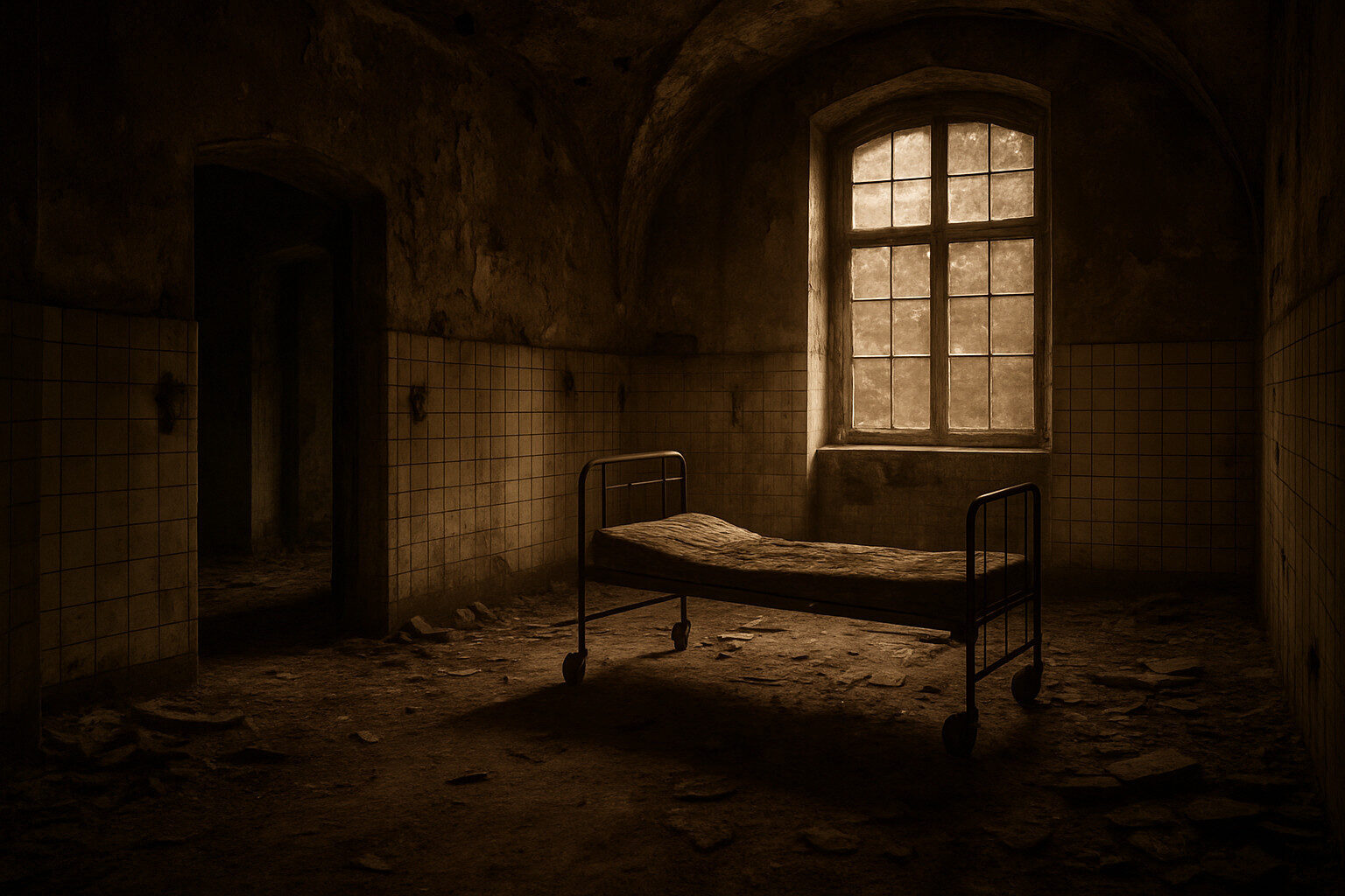 plongez dans l'exploration d'un sanatorium abandonn&eacute;, o&ugrave; les &eacute;chos d'un pass&eacute; oubli&eacute; r&eacute;sonnent &agrave; travers les murs d&eacute;cr&eacute;pits. une aventure fascinante au c&oelig;ur de l'histoire et des souvenirs perdus vous attend. d&eacute;couvrez les traces d'une &eacute;poque r&eacute;volue et laissez-vous envo&ucirc;ter par ce voyage hors du temps.