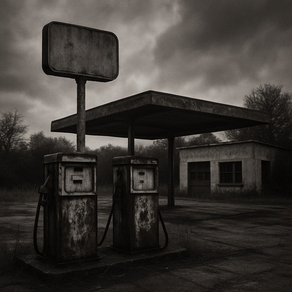 d&eacute;couvrez l'histoire fascinante d'une station-service oubli&eacute;e, nich&eacute;e au c&oelig;ur de la ville. explorez les myst&egrave;res de cet endroit m&eacute;connu, ses vestiges et son &acirc;me, t&eacute;moignant d'un pass&eacute; riche et intrigant. une invitation &agrave; la nostalgie et &agrave; la d&eacute;couverte en plein milieu de l'effervescence urbaine.