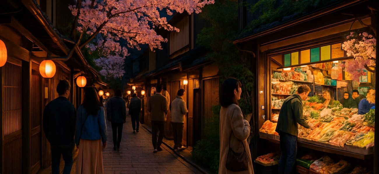 découvrez kyoto à travers le charmant quartier de pontocho et le vibrant marché nishiki. plongez dans l'atmosphère unique, explorez des ruelles pittoresques, savourez des mets locaux et imprégnez-vous de la culture japonaise authentique. une expérience inoubliable vous attend dans ces lieux emblématiques de la ville.
