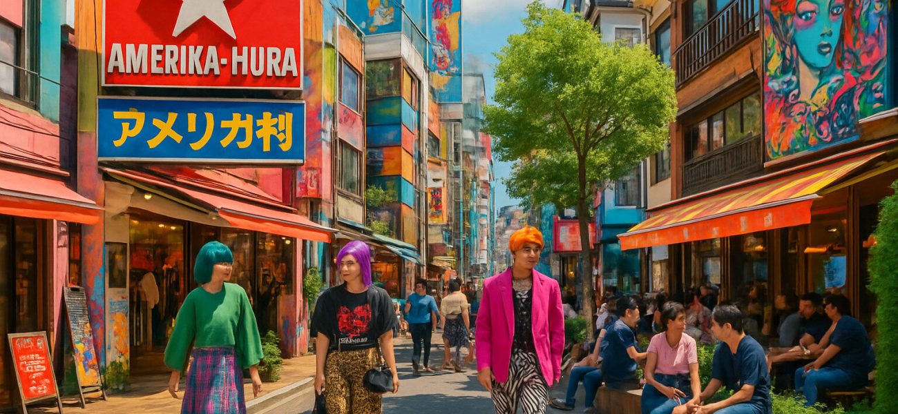 d&eacute;couvrez america mura, le quartier vibrant d'osaka qui fusionne culture japonaise et influences am&eacute;ricaines. plongez dans une exp&eacute;rience unique &agrave; travers ses boutiques tendance, ses caf&eacute;s anim&eacute;s et son ambiance cr&eacute;ative.